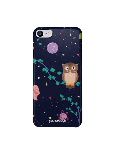 

CelfieDesign Navy Blue & Brown Space Owl Space And Nature Quirky iPhone 7 Back Cover