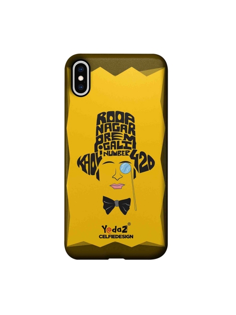 

CelfieDesign Yellow & Black Kholi Number 420 iPhone Xs Max Sustainable Back Case