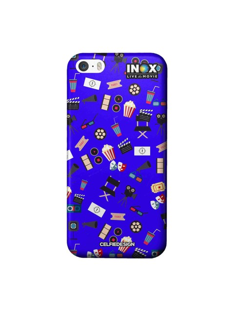 

CelfieDesign Blue & White Love Cinema Printed iPhone SE Sustainable Back Case