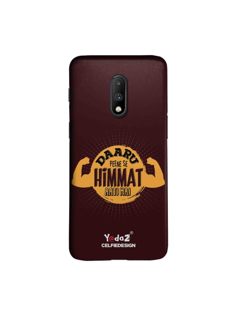 

CelfieDesign Unisex Brown Yedaz Daaru Peene Se Himmat Aati Hai OnePlus 7 Back Cover