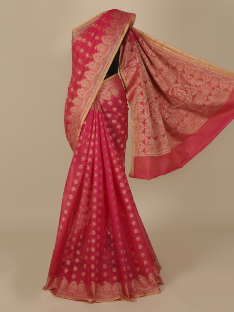 Pothys Magenta Woven Design Saree