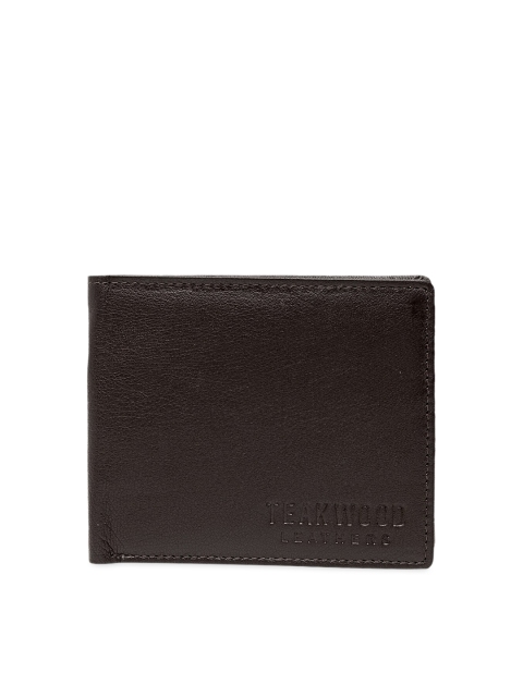 

Teakwood Leathers Men Brown Solid Two Fold Wallet