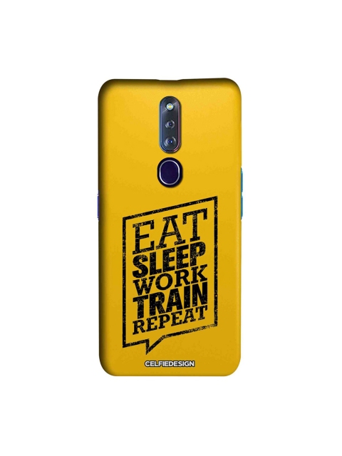 

CelfieDesign Multicolored Eat Sleep Oppo F11 Pro Back Cover Signature, Multi