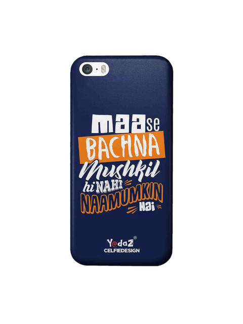 

CelfieDesign Blue Maa Se Bachna Mushkil Apple iPhone SE Back Cover