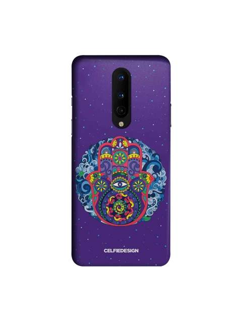 

CelfieDesign Humsa Mandala OnePlus 8 Back Cover, Purple