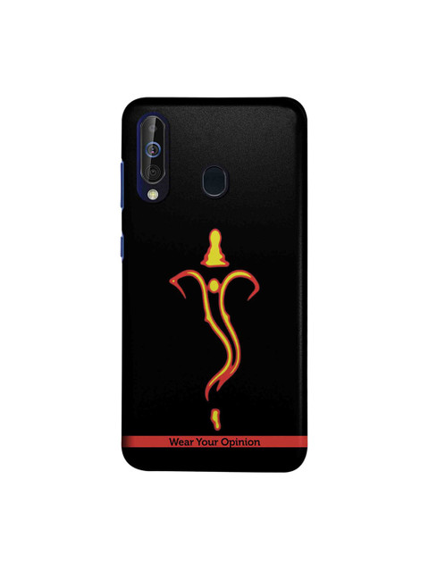 

CelfieDesign Black & Red Ganesha Printed Samsung Galaxy M40 Sustainable Back Cover