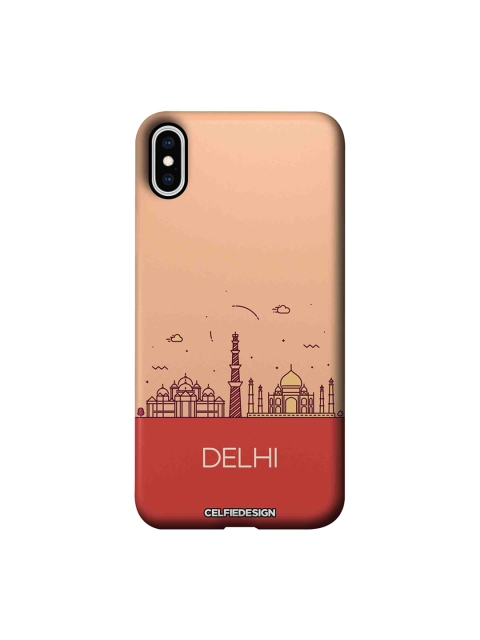 

CelfieDesign Pink & Red Delhi Skyline Apple iPhone XS Max Back Cover