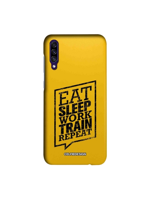 

CelfieDesign Yellow Eat Sleep Signature Samsung Galaxy A30s Back Cover