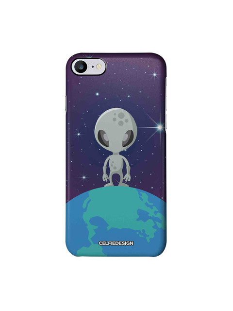 

CelfieDesign Purple & Grey Alien Signature Quirky Apple iPhone 7 Back Cover