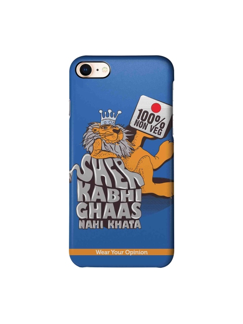 

CelfieDesign Unisex Blue 100 Percent Nonveg Wear Your Opinion Apple iPhone 8 Back Cover
