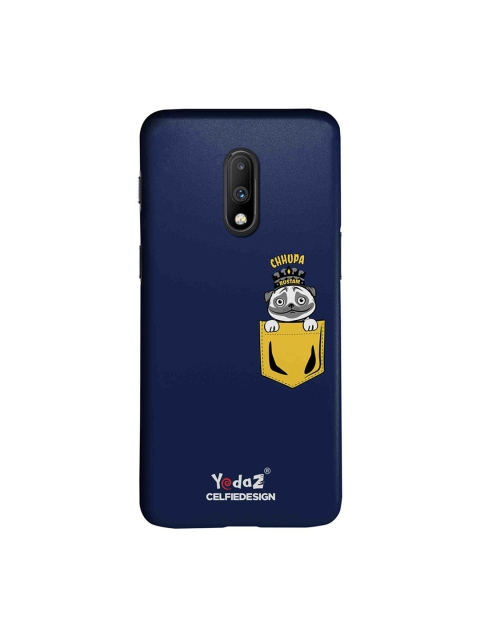 

CelfieDesign Navy Blue & Yellow Chhupa Rustom OnePlus 7 Back Cover
