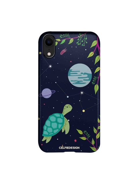

CelfieDesign Navy Blue Space Turtle Apple iPhone XR Back Cover