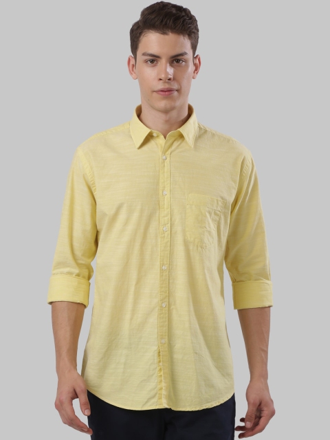

Next Look Men Yellow Regular Fit Solid Casual Shirt