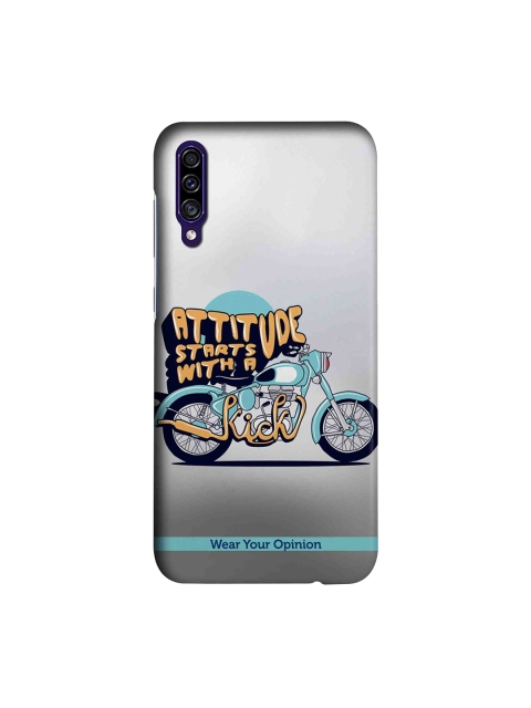 

CelfieDesign Attitude With Kick Samsung Galaxy A30s Back Cover Wear Your Opinion, White