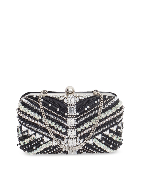 

Diwaah Black Embroidered Clutch