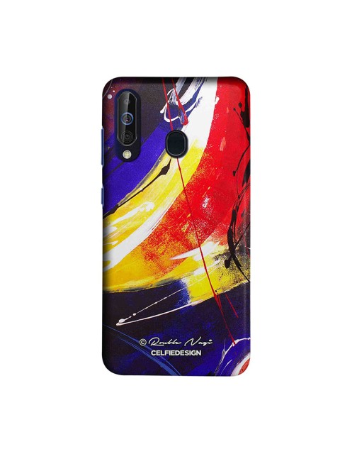 CelfieDesign Blue Yellow & Red Abstract Sustainable Free Mind Samsung Galaxy M40 Back Cover