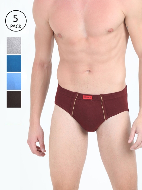 

Genx Men Pack of 5 Assorted Briefs GUSTO IE Size- S