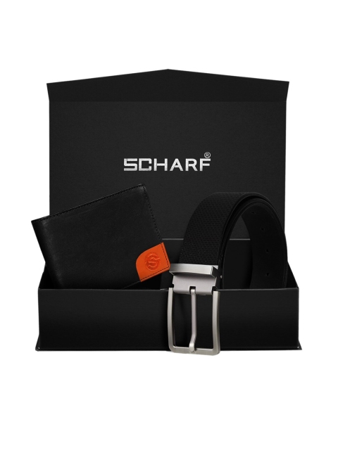 

SCHARF Men Black Genuine Leather Accessory Gift Set