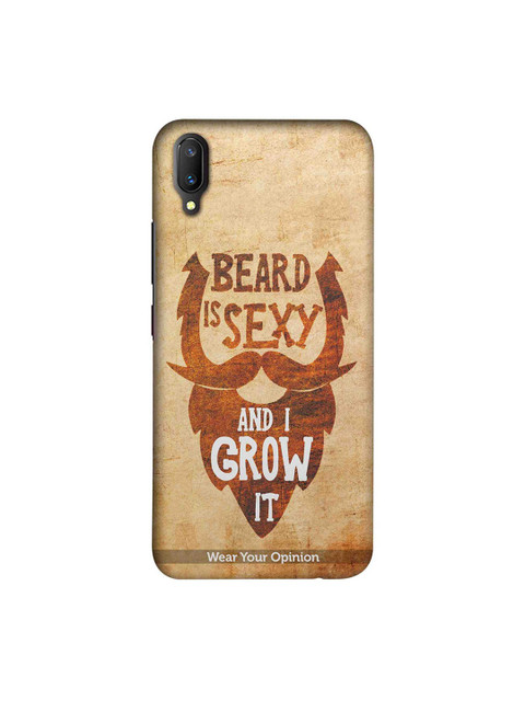 

CelfieDesign Multicoloured Beard Is Sexy Vivo V11 Pro Back Cover, Multi