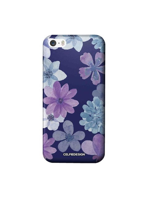 

CelfieDesign Iris Apple iPhone SE Back Cover Base 501, Navy blue