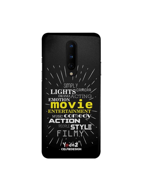

CelfieDesign Movie Entertainment Comedy OnePlus 8 Back Cover Yedaz, Black