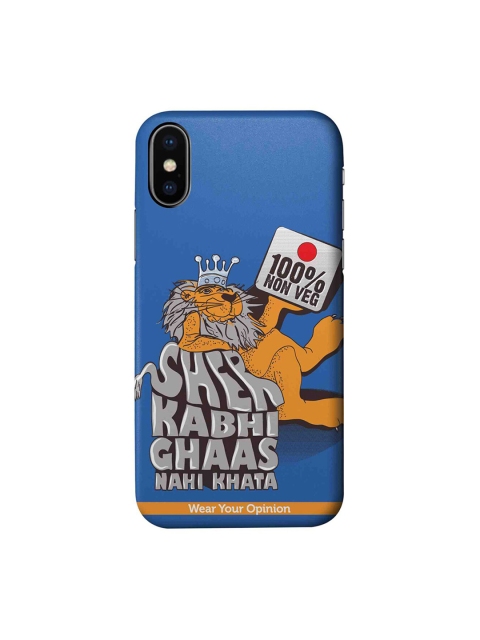

CelfieDesign Blue & Yellow 100 percent Nonveg Apple iPhone XS Sustainable Back Cover