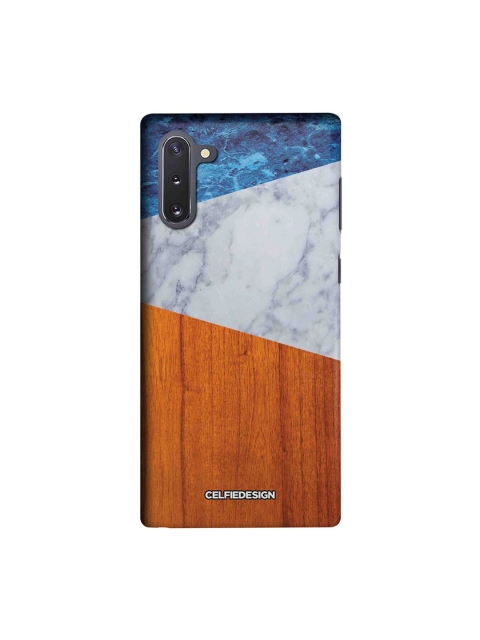

CelfieDesign Tan Brown & Blue Marble Wood Samsung Galaxy Note 10 Back Case