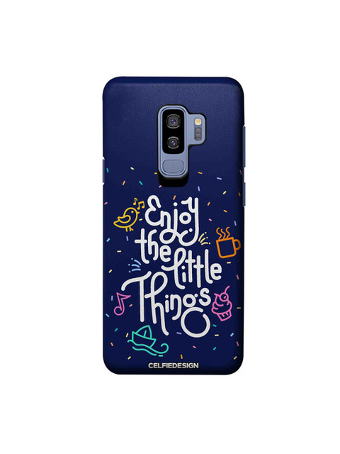 

CelfieDesign Multicoloured Enjoy The Little Things Samsung Galaxy S9 Plus Back Cover, Multi
