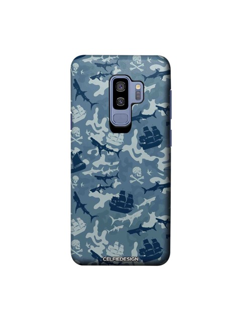 

CelfieDesign Multicolored Pirates Pattern Samsung Galaxy S9 Plus Back Cover, Multi