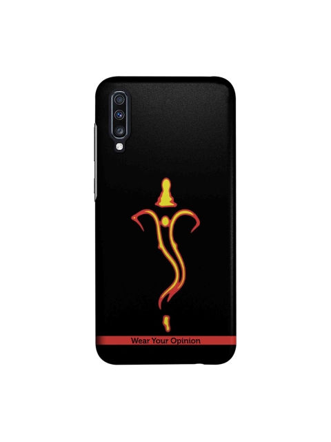 

CelfieDesign Ganesha Neon Samsung Galaxy A70 Back Cover Wear Your Opinion, Black