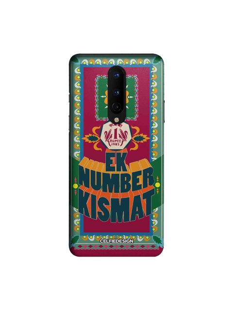 

CelfieDesign Multicolored Ek Number Kismat OnePlus 8 Pro Back Case, Multi