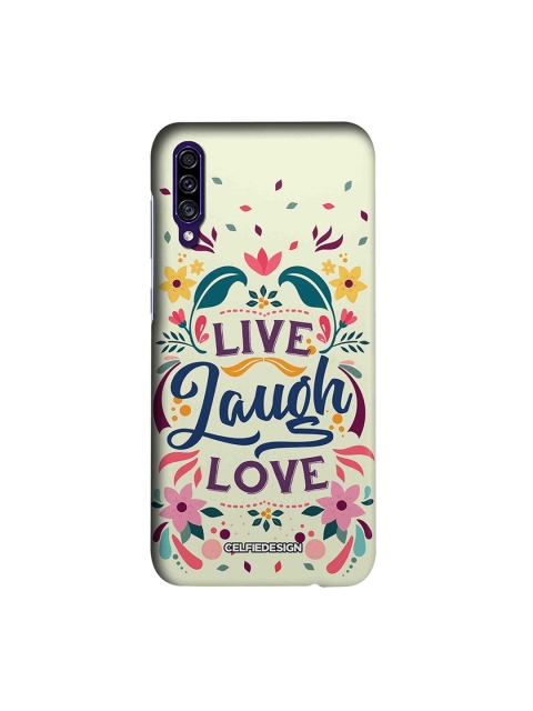

CelfieDesign Live Laugh Love Samsung Galaxy A30s Back Cover Base 501, Off white