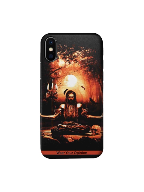 

CelfieDesign Black & Brown Meditation Aghori Apple iPhone XS Sustainable Back Cover