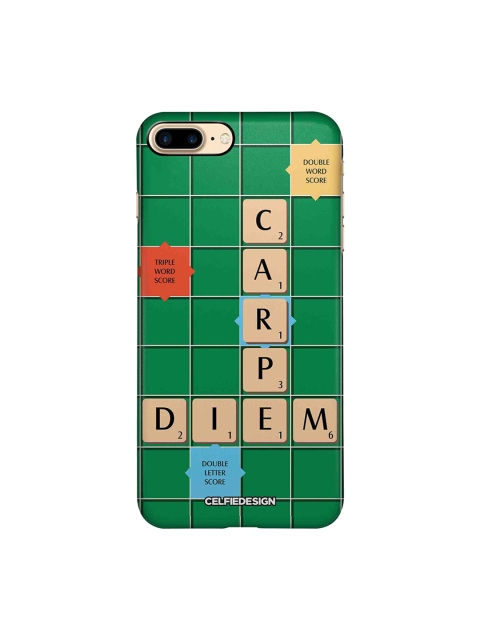 

CelfieDesign Green & Beige Scrabble Game Apple iPhone 8 Plus Sustainable Back Cover