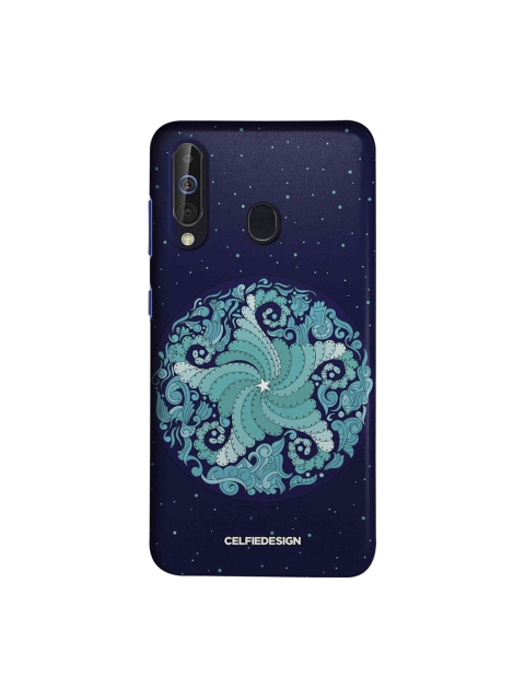 CelfieDesign Blue Starfish Mandala Samsung Galaxy A60 Back Cover Mandala, Navy blue