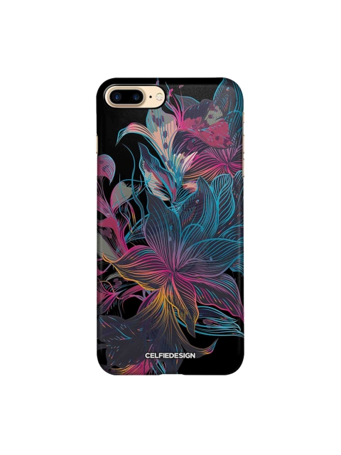 

CelfieDesign Multicoloured Neon Flowers Apple iPhone 8 Plus Back Cover, Multi