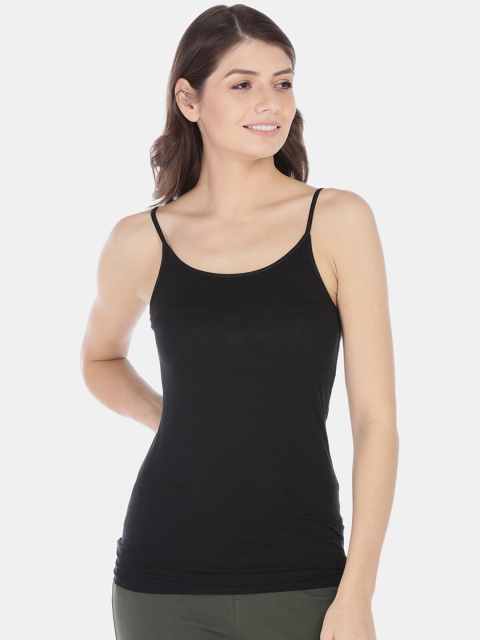 

GAP Women Black Solid Scoop Neck T-shirt
