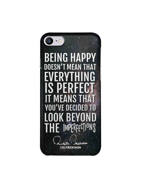 

CelfieDesign Black Being Happy AB Quotes Apple iPhone 7 Back Cover