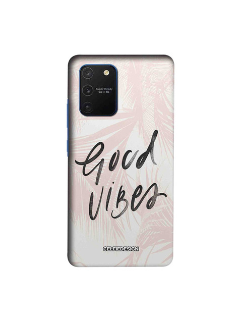 

CelfieDesign Multicoloured Good Vibes Samsung Galaxy S10 Lite Back Cover, Multi