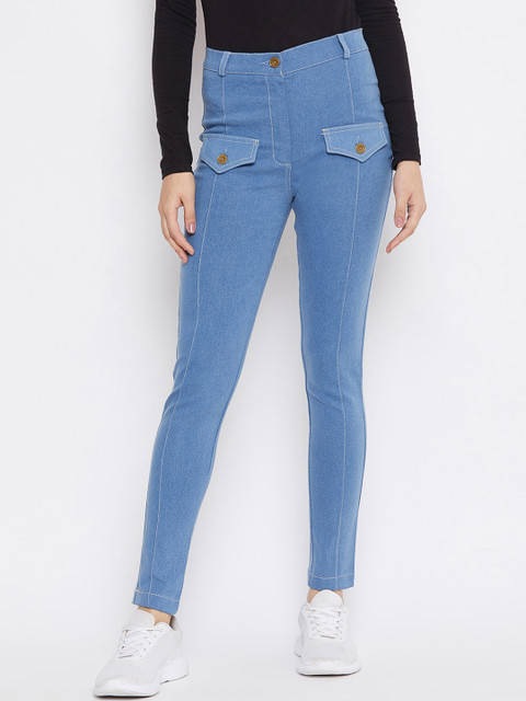 

Rider Republic Women Blue Slim Fit High-Rise Clean Look Jeans
