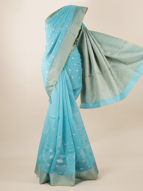

Pothys Blue Woven Design Saree