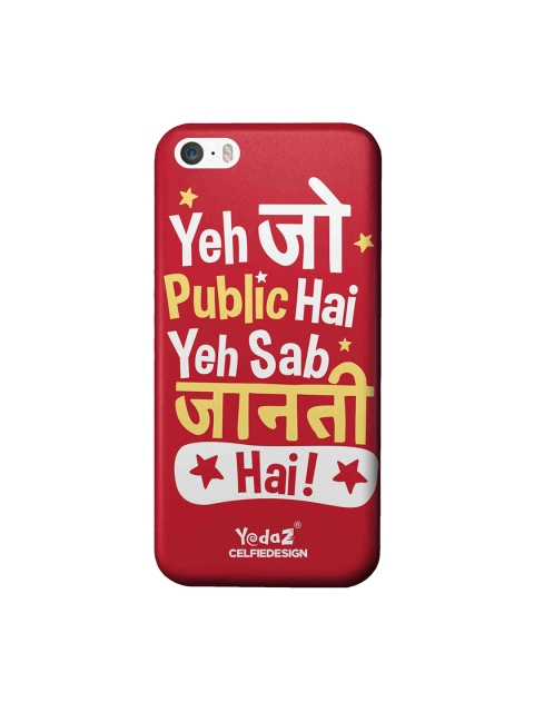 

CelfieDesign Red & White Yeh Jo Public Hai iPhone SE Back Cover