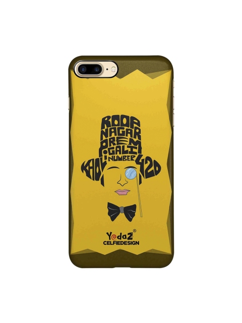 

CelfieDesign Yellow & Black Printed iPhone 8 Plus Back Case