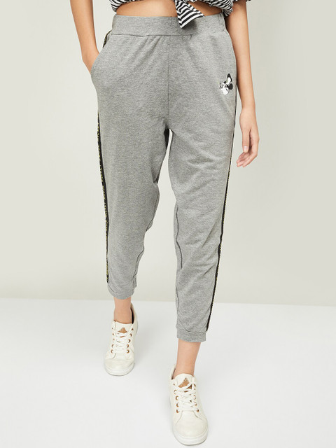 

Ginger by Lifestyle Women Grey Melange Regular Fit Solid Joggers