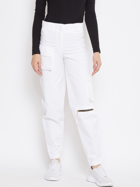 

Rider Republic Women White Loose Fit Solid Joggers