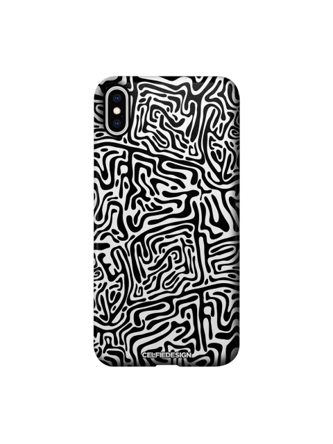 

CelfieDesign White & Black Maze Abstract iPhone Xs Max Sustainable Case