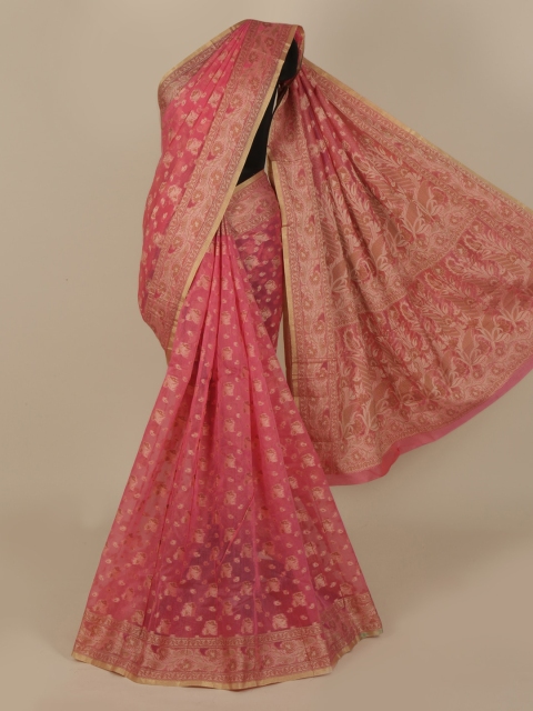 

Pothys Pink Woven Design Saree