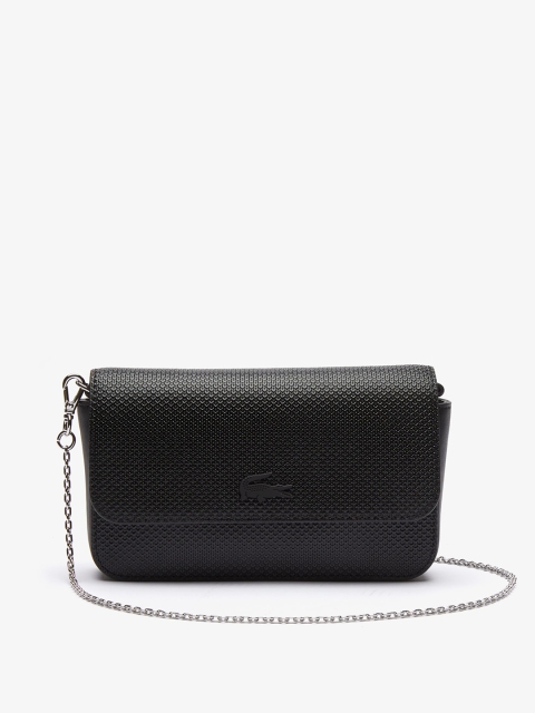 

Lacoste Black Solid Sling Bag