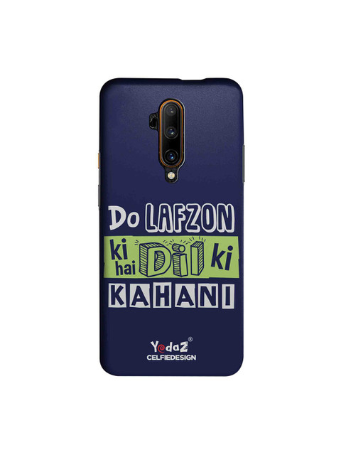 

CelfieDesign Navy Blue & Green Do Lafzon Ki Kahani OnePlus 7T Pro Back Cover