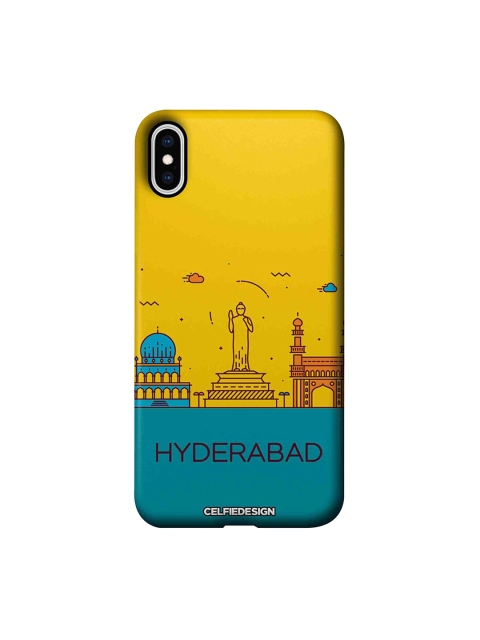 

CelfieDesign Hyderabad Skyline Apple iPhone XS Max Back Cover Signature, Yellow